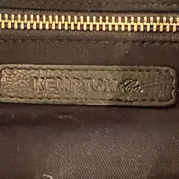 KEMPTON & CO Dark Camo Leather Clutch Pouch - Picture 7 of 9